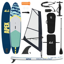 Opblaasbaar SUP Board met Zeil APEX 330 x 76 x 15 cm Blauw voor