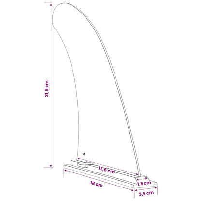 SUP Vin 3,5 x 18 x 21,5 cm Nylon Zwart