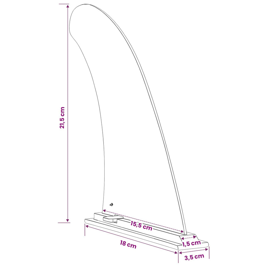 SUP Vin 3,5 x 18 x 21,5 cm Nylon Zwart