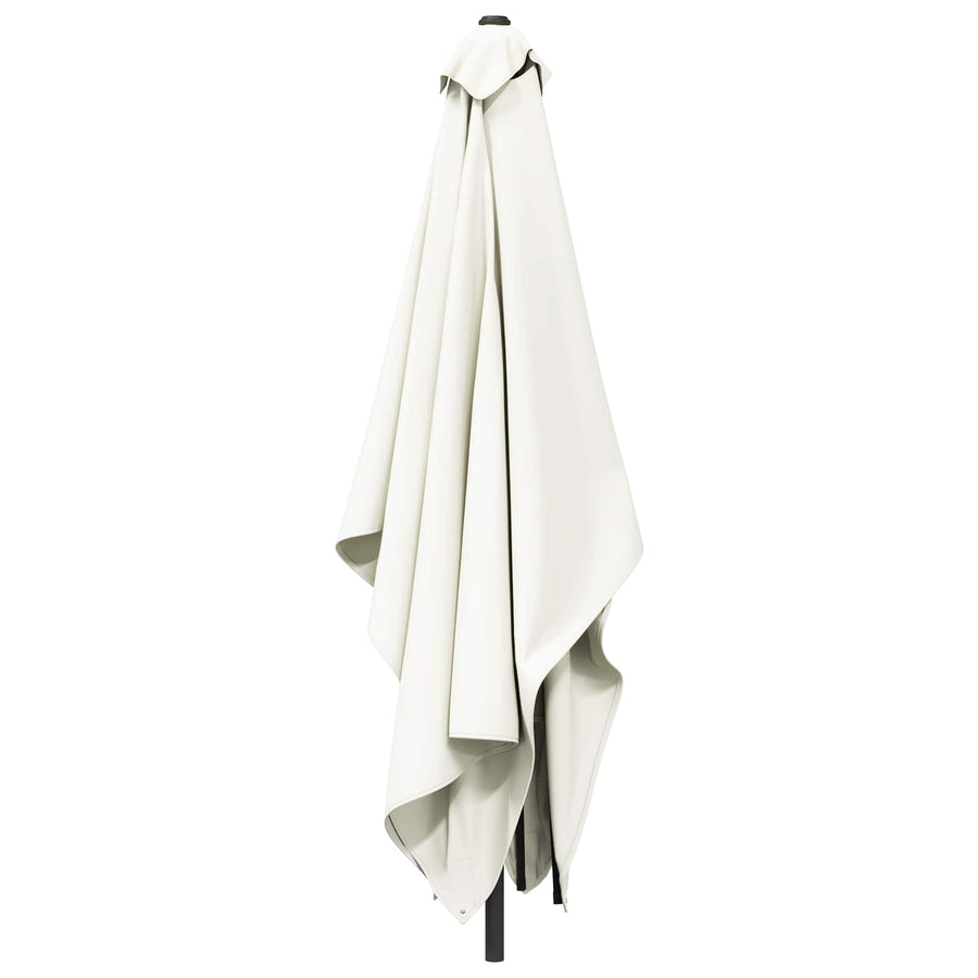 Tuinparasol 200 x 300 cm Polyester Rechthoekig Crèmekleurig