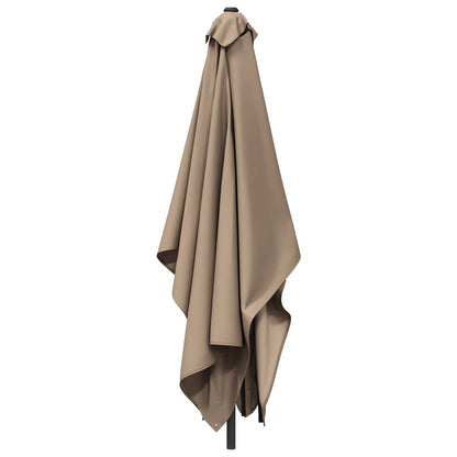 Tuinparasol 200 x 300 cm Polyester Rechthoekig Taupe