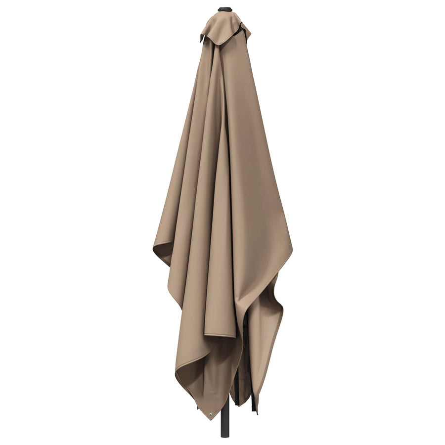 Tuinparasol 200 x 300 cm Polyester Rechthoekig Taupe