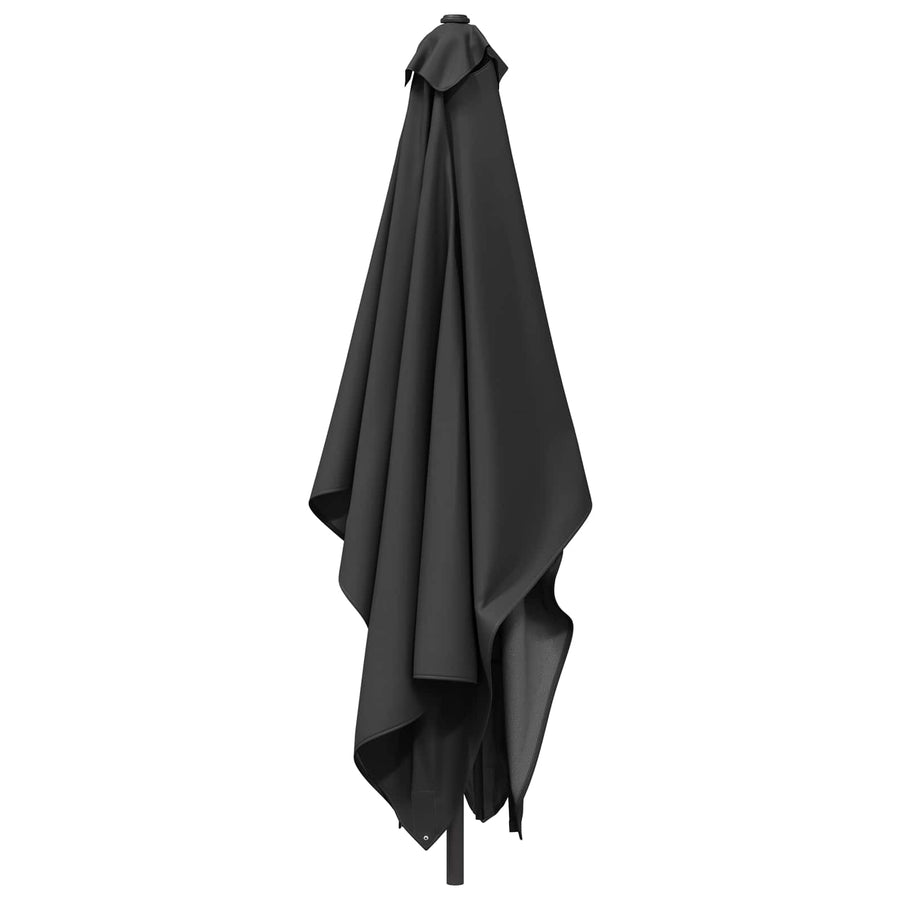 Tuinparasol 200 x 300 cm Polyester Rechthoekig Antracietkleurig