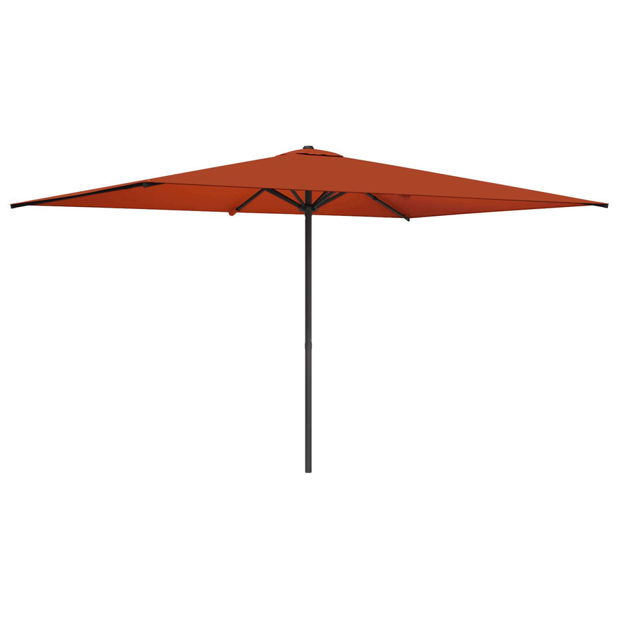 Tuinparasol 200 x 300 cm Polyester Rechthoekig Terracotta