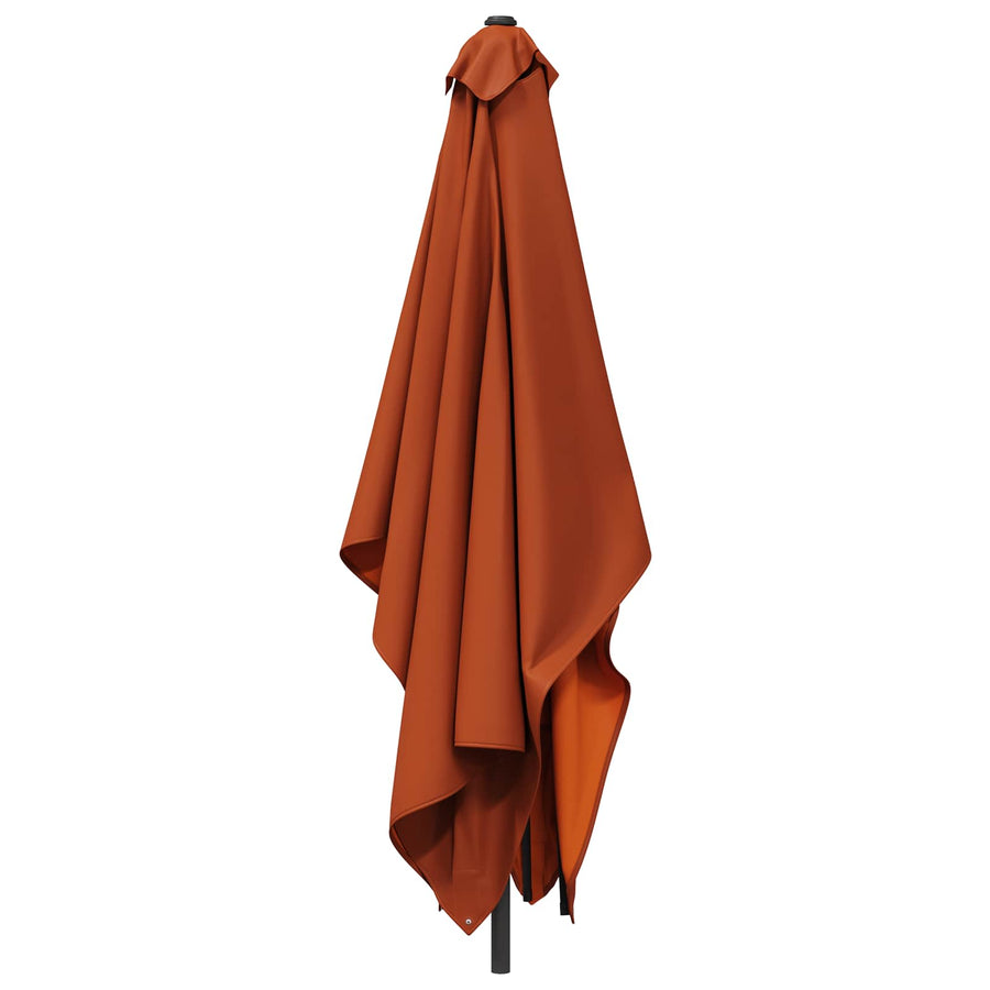 Tuinparasol 200 x 300 cm Polyester Rechthoekig Terracotta