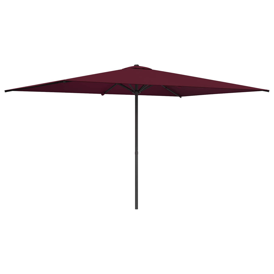 Tuinparasol 200 x 300 cm Polyester Rechthoekig Bordeaux Rood