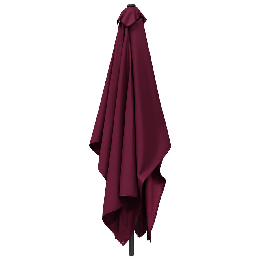 Tuinparasol 200 x 300 cm Polyester Rechthoekig Bordeaux Rood