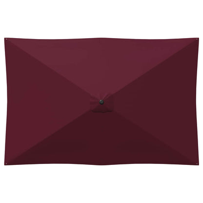Tuinparasol 200 x 300 cm Polyester Rechthoekig Bordeaux Rood