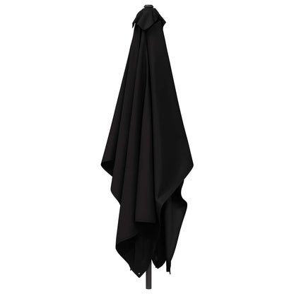 Tuinparasol 200 x 300 cm Polyester Rechthoekig Zwart
