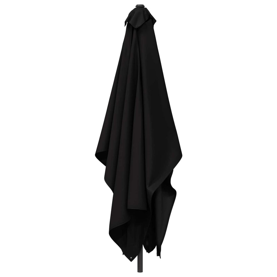 Tuinparasol 200 x 300 cm Polyester Rechthoekig Zwart