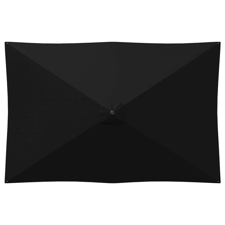 Tuinparasol 200 x 300 cm Polyester Rechthoekig Zwart