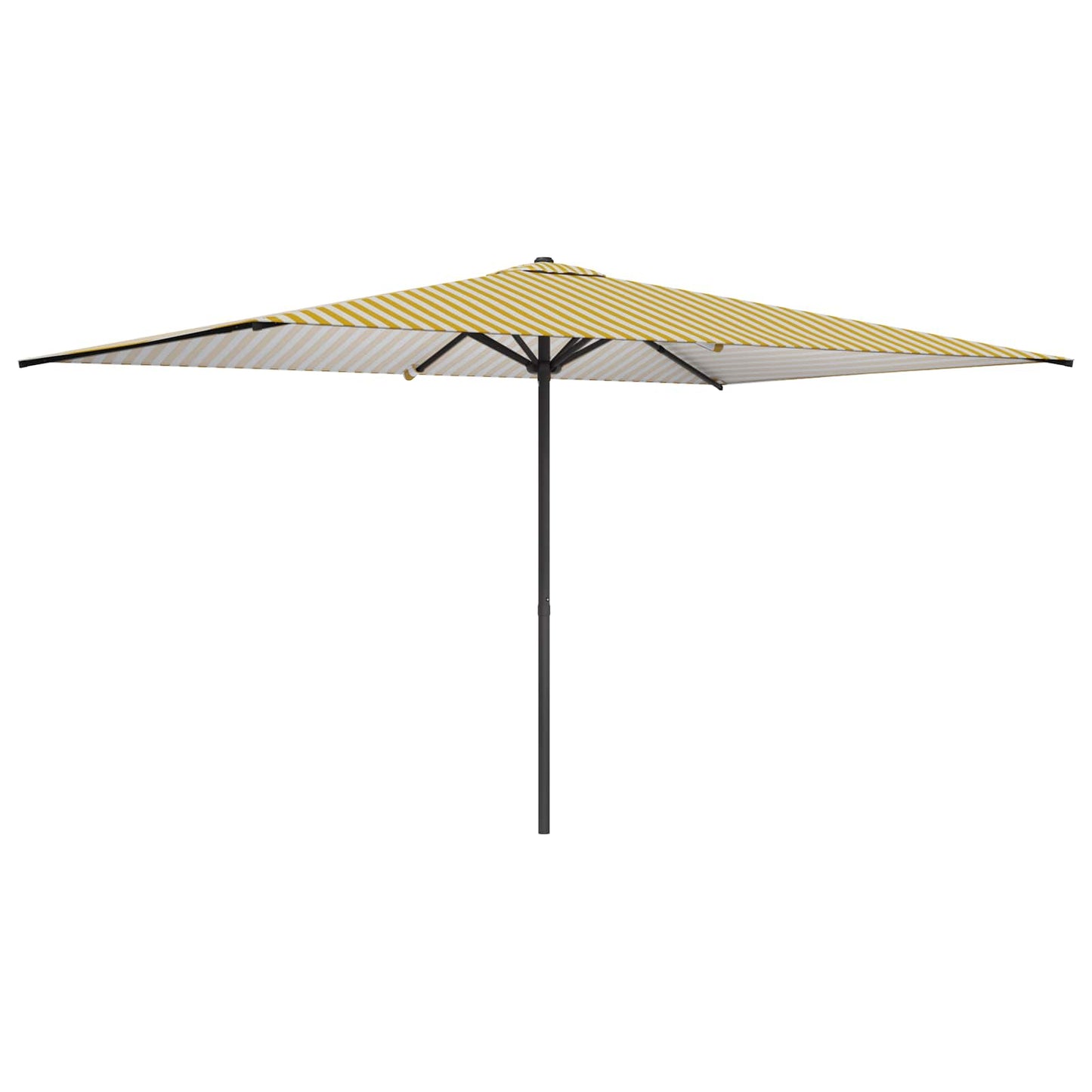 Tuinparasol 200 x 300 cm Polyester Rechthoekig Geel en Wit