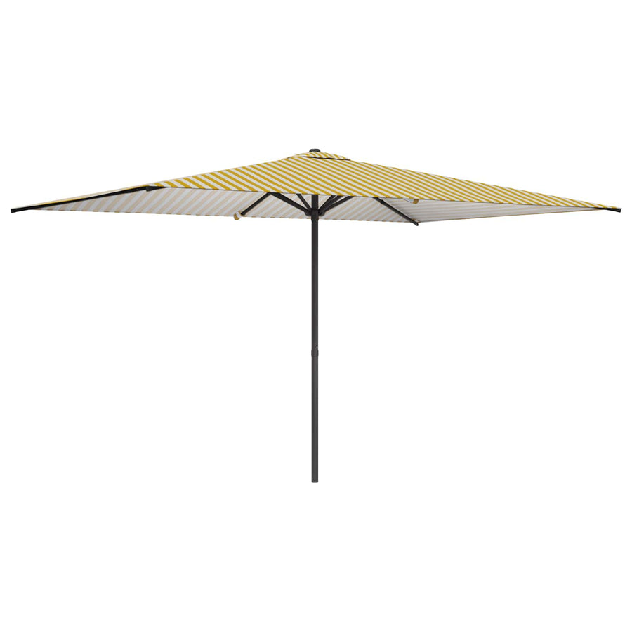 Tuinparasol 200 x 300 cm Polyester Rechthoekig Geel en Wit