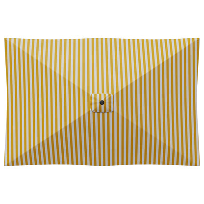 Tuinparasol 200 x 300 cm Polyester Rechthoekig Geel en Wit