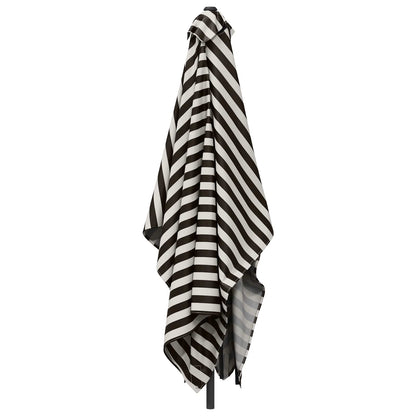 Tuinparasol 200 x 300 cm Polyester Rechthoekig Zwart en Wit