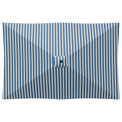 Tuinparasol 200 x 300 cm Polyester Rechthoekig Blauw en Wit