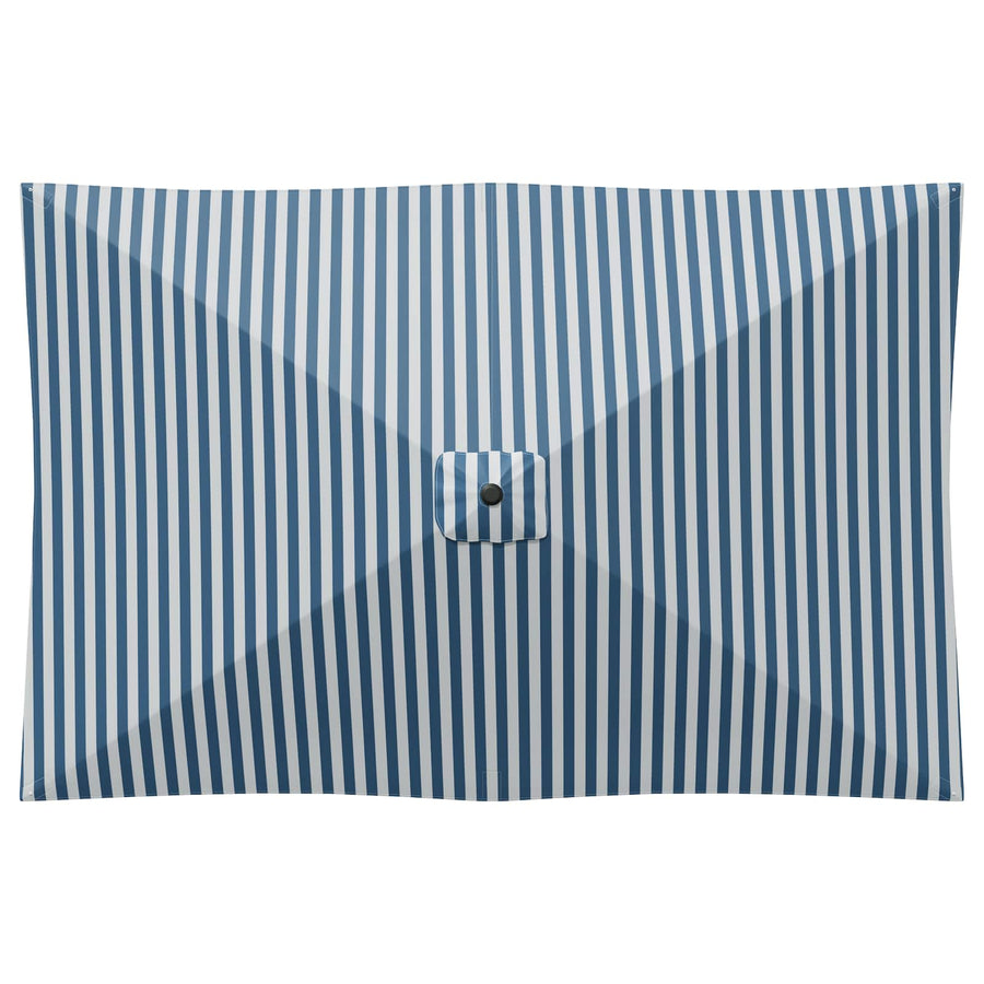 Tuinparasol 200 x 300 cm Polyester Rechthoekig Blauw en Wit