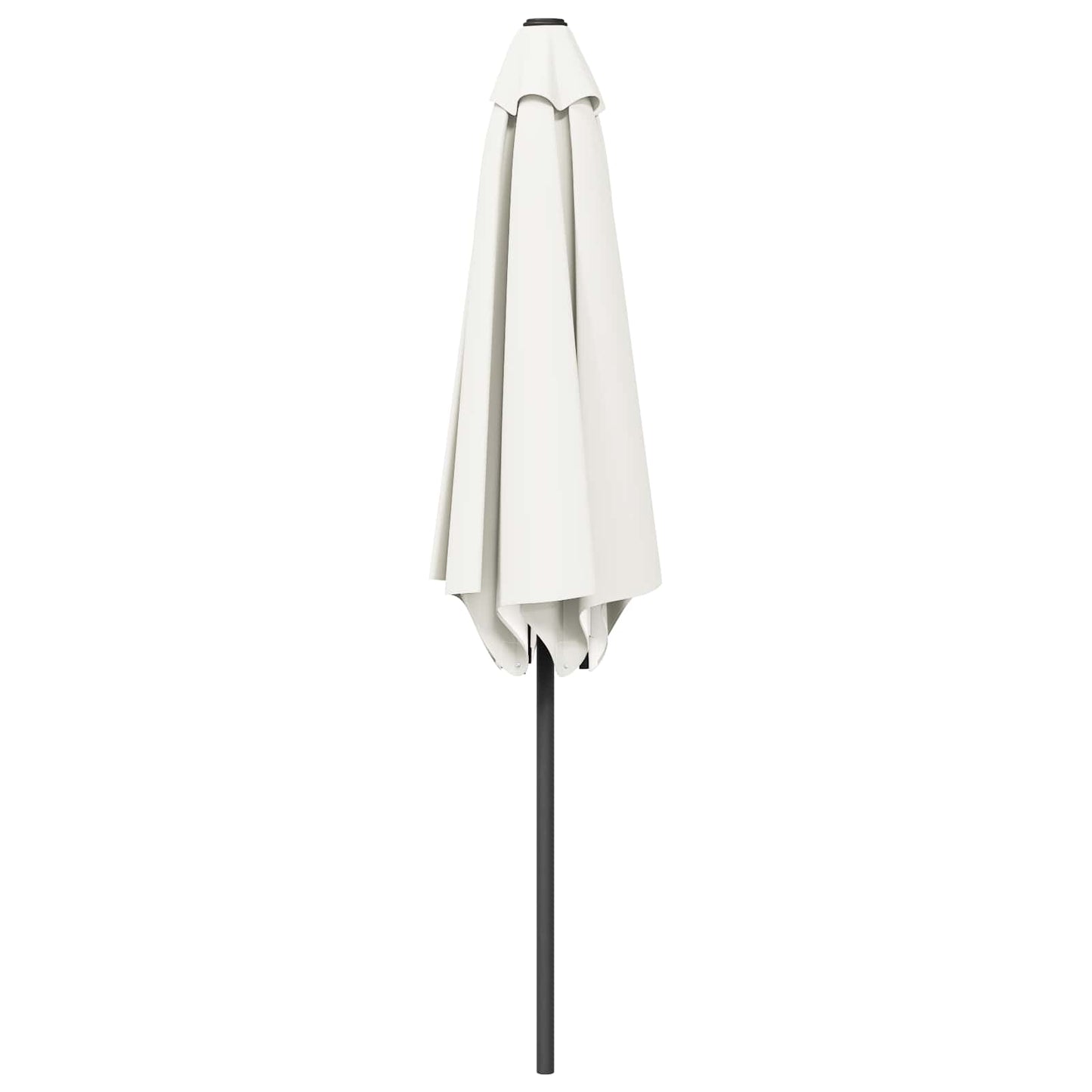 Tuinparasol 230 x 230 cm Polyester Rechthoekig Crèmekleurig