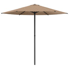 Tuinparasol 226x226x223 cm rechthoekig taupe
