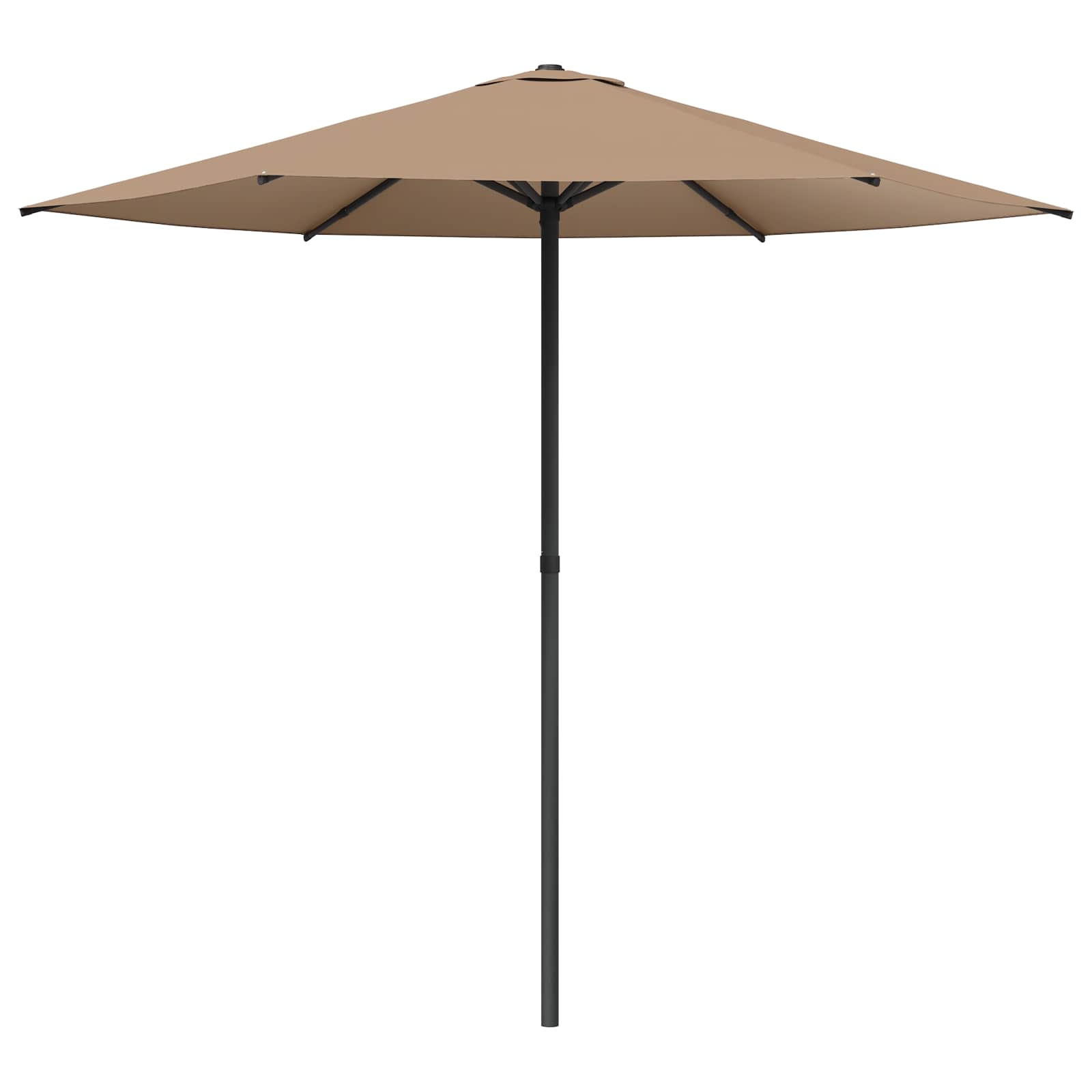Tuinparasol 230 x 230 cm Polyester Rechthoekig Taupe
