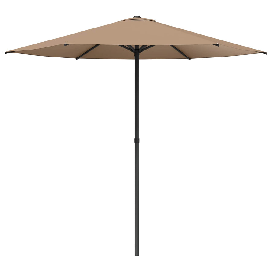 Tuinparasol 230 x 230 cm Polyester Rechthoekig Taupe