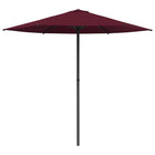 Tuinparasol 226x226x223 cm polyester bordeaux rood