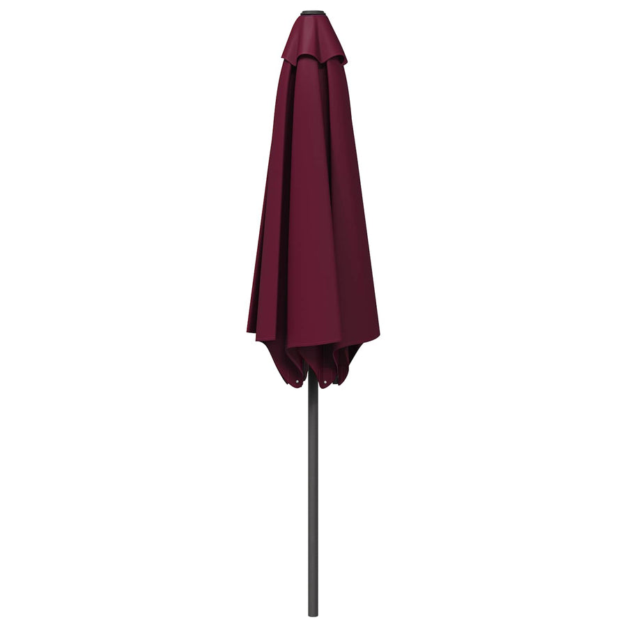 Tuinparasol 230 x 230 cm Polyester Rechthoekig Bordeaux Rood
