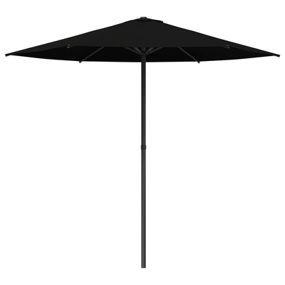Tuinparasol 230 x 230 cm Polyester Rechthoekig Zwart