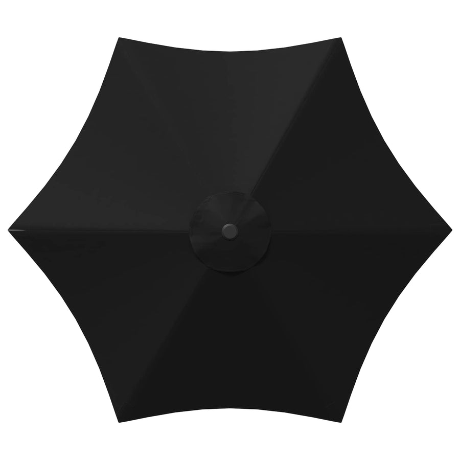 Tuinparasol 230 x 230 cm Polyester Rechthoekig Zwart