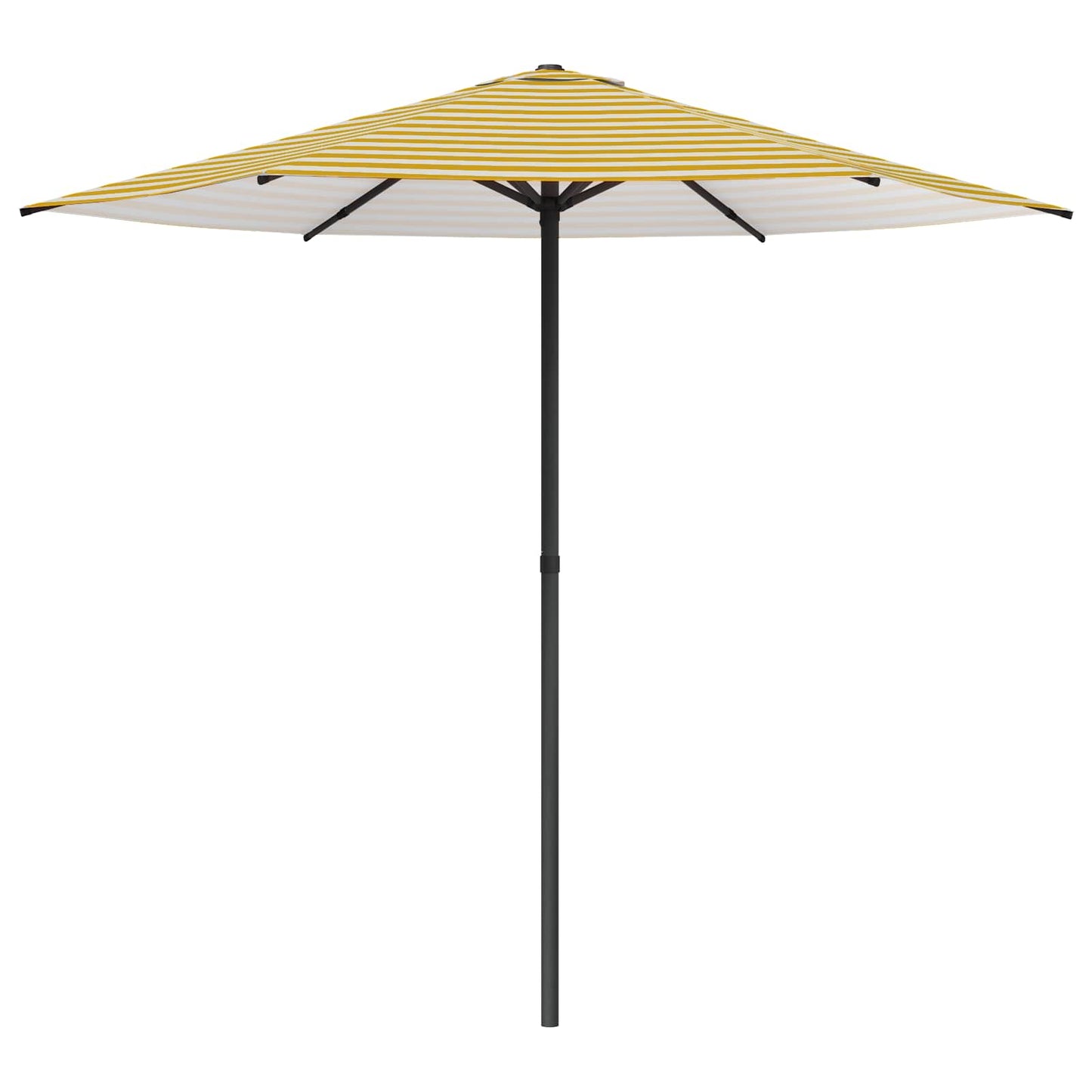 Tuinparasol 230 x 230 cm Polyester Rechthoekig Geel en Wit