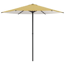 Tuinparasol 230 x 230 cm Polyester Rechthoekig Geel en Wit