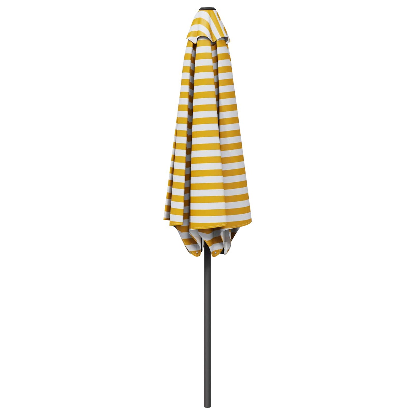 Tuinparasol 230 x 230 cm Polyester Rechthoekig Geel en Wit