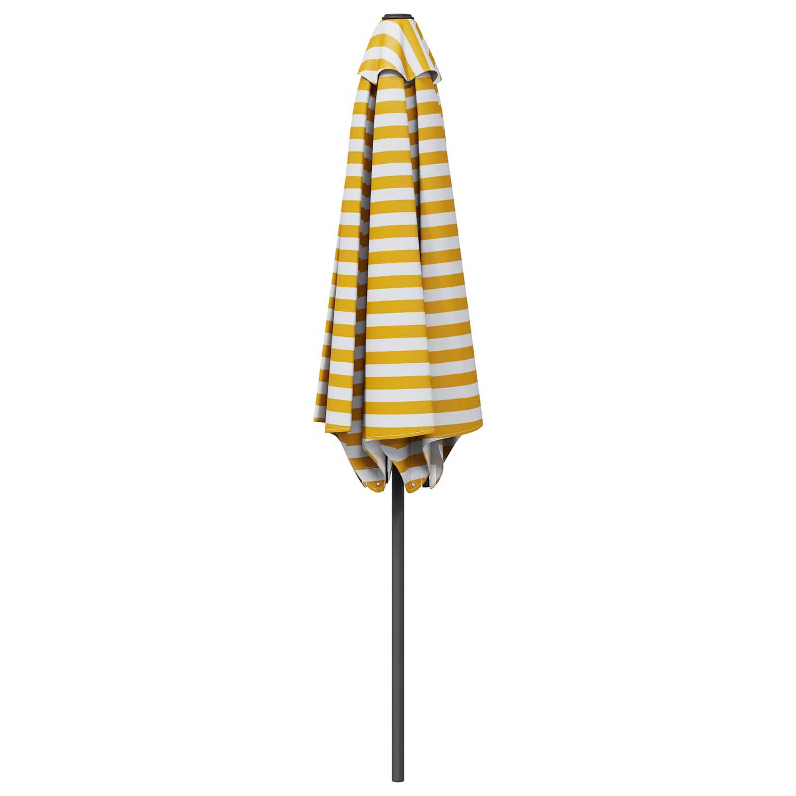 Tuinparasol 230 x 230 cm Polyester Rechthoekig Geel en Wit
