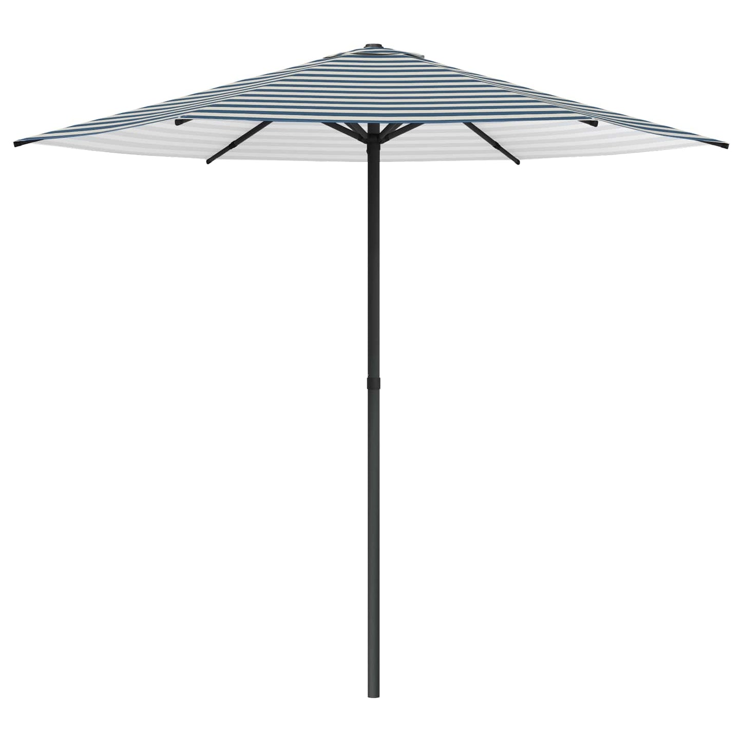 Tuinparasol 230 x 230 cm Polyester Rechthoekig Blauw en Wit