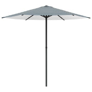 Tuinparasol 230x230 cm rechthoekig blauw wit