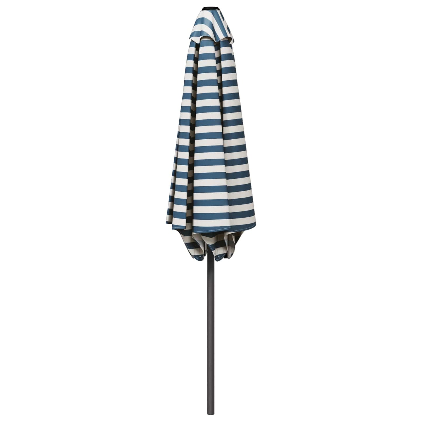 Tuinparasol 230 x 230 cm Polyester Rechthoekig Blauw en Wit