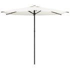 Tuinparasol 270x270 cm crèmekleurig polyester