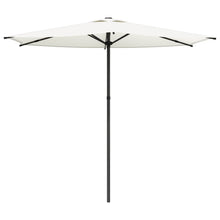 Tuinparasol 270 x 270 cm Polyester Rechthoekig Crèmekleurig
