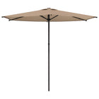 Tuinparasol 270x270 cm taupe polyester