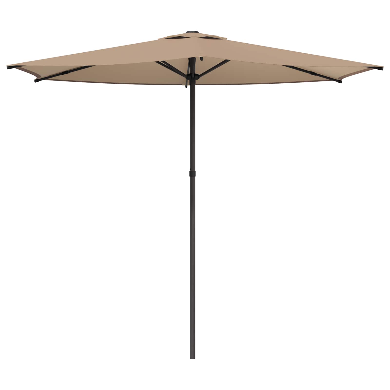 Tuinparasol 270 x 270 cm Polyester Rechthoekig Taupe