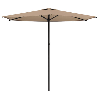 Tuinparasol 270 x 270 cm Polyester Rechthoekig Taupe