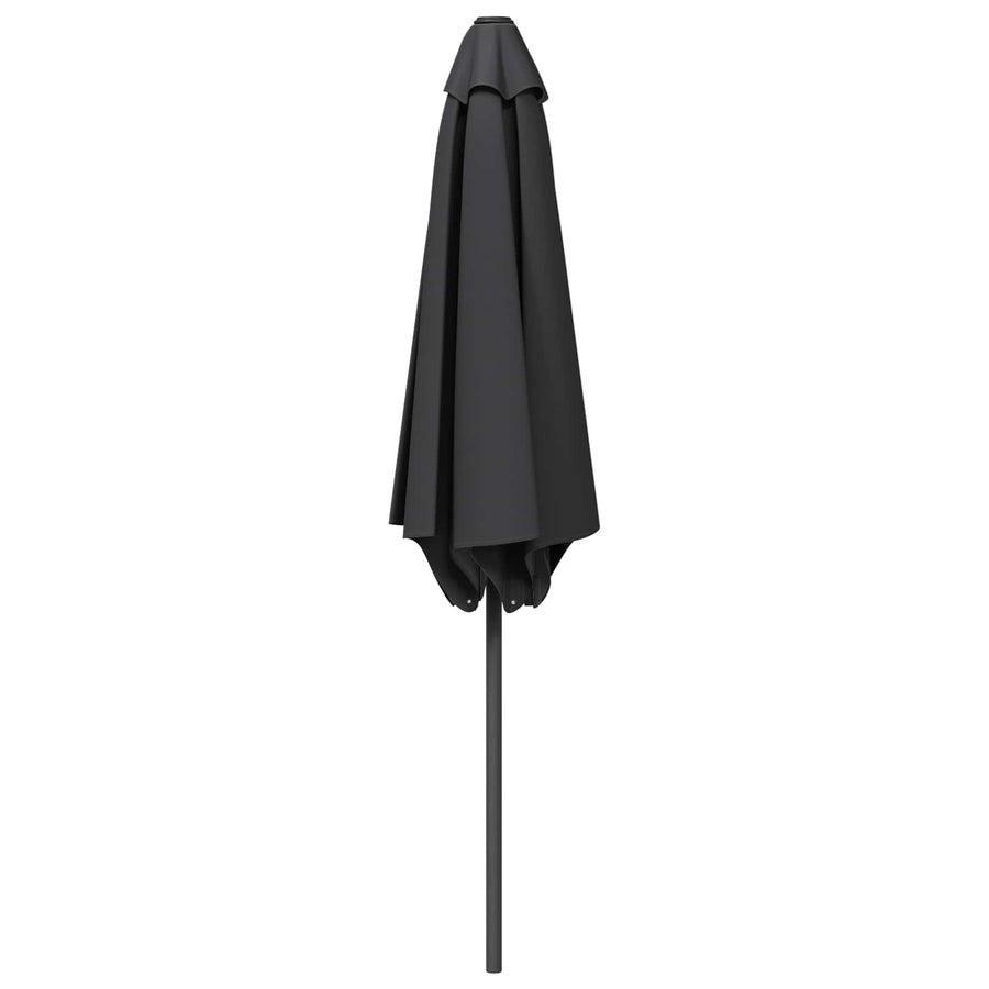 Tuinparasol 270 x 270 cm Polyester Rechthoekig Antracietkleurig