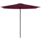 Tuinparasol 270x270 cm bordeaux rood