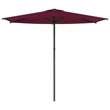 Tuinparasol 270 x 270 cm Polyester Rechthoekig Bordeaux Rood