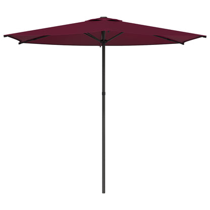 Tuinparasol 270 x 270 cm Polyester Rechthoekig Bordeaux Rood