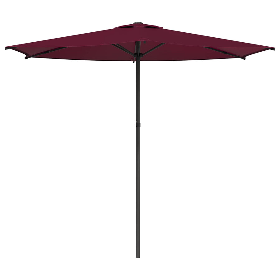 Tuinparasol 270 x 270 cm Polyester Rechthoekig Bordeaux Rood