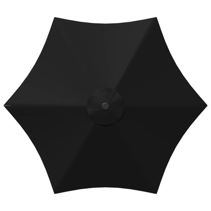 Tuinparasol 270 x 270 cm Polyester Rechthoekig Zwart