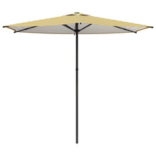 Tuinparasol 270 x 270 cm Polyester Rechthoekig Geel en Wit