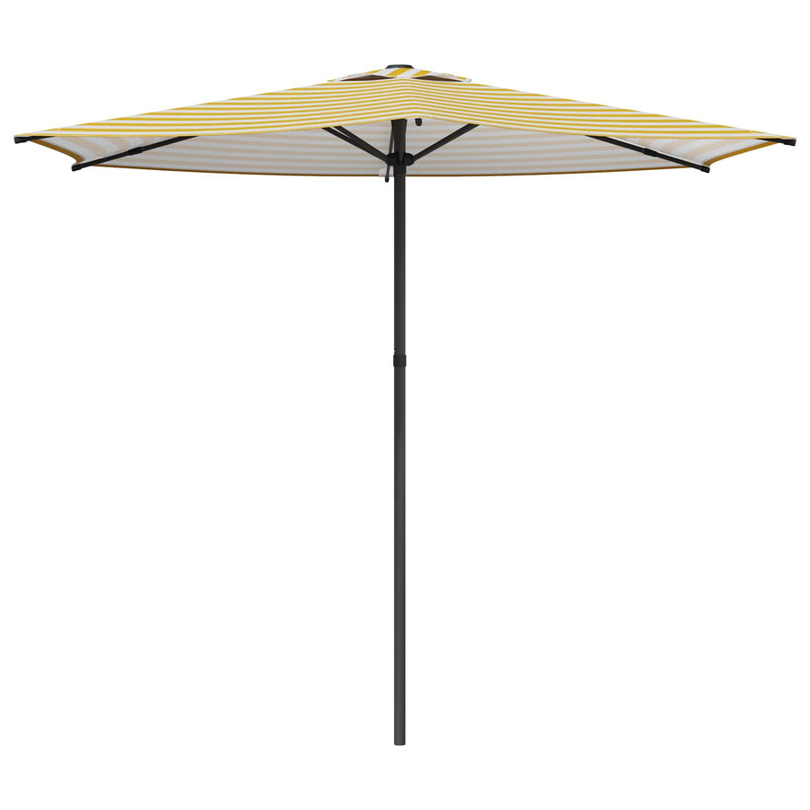 Tuinparasol 270 x 270 cm Polyester Rechthoekig Geel en Wit