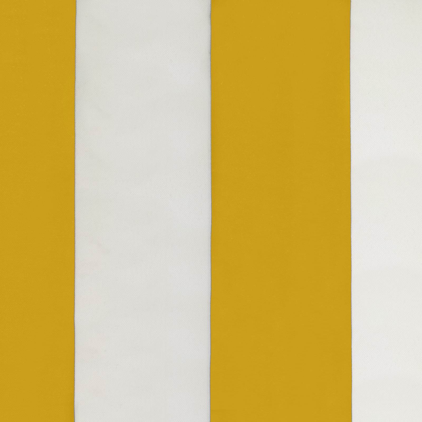 Tuinparasol 270 x 270 cm Polyester Rechthoekig Geel en Wit